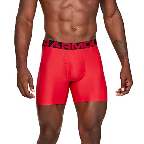 Image of Under Armour Men's Performance Tech 6 Inch 3 Pack Solid Boxer Briefs Boxer Shorts