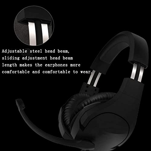 Auriculares para juegos de PC estéreo y ergonómicos sobre la oreja 3