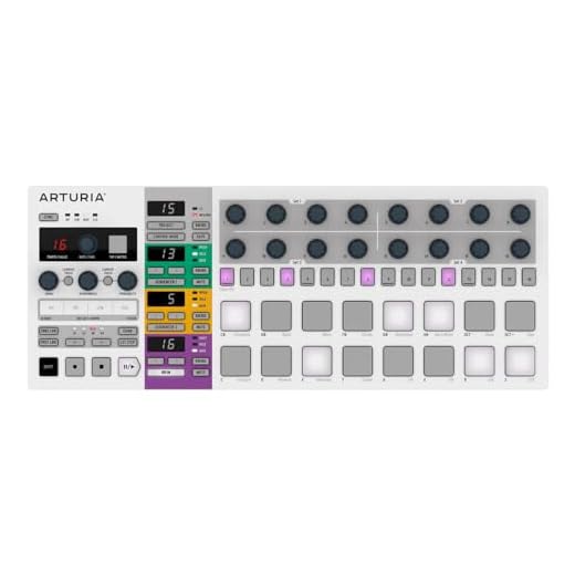 Arturia BeatStep Pro Controller and Sequencer — Aftertouch, Velocity Sensitive, With 2 Independent Melodic Sequencers, Drum Sequencer, 16 Drum Pads, MIDI/CV/Gate I/O and Music Production Software