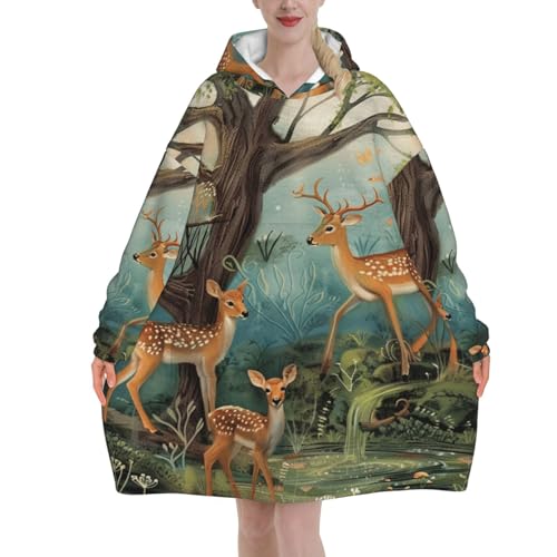 Couverture à capuche surdimensionnée pour ne plus jamais avoir froid au lit