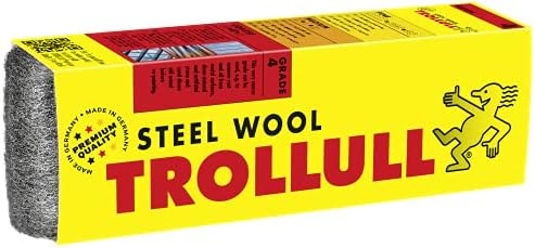 TROLLULL Steel Wool | Wire Wool 200g fine 000, intermediate sanding of painted and varnished surfaces and shellac, polishing copper, brass, and oil or wax on wood
