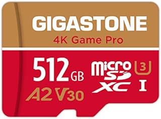 [5-Yrs Free Data Recovery] Gigastone 512GB Micro SD Card, 4K Game Pro, MicroSDXC Memory Card for Nintendo-Switch, GoPro, Action Camera, DJI, UHD Video, R/W up to 100/60 MB/s, UHS-I U3 A2 V30 C10