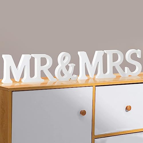 Mr & Mrs Sign Wedding Table Decorations, Vintage Mr & Mrs Letters for ...