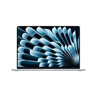 Apple 2025 MacBook Air (15-inch, Apple M4 chip with 10-core CPU and 10-core GPU, 16GB Unified Memory, 512GB) - Sky Blue