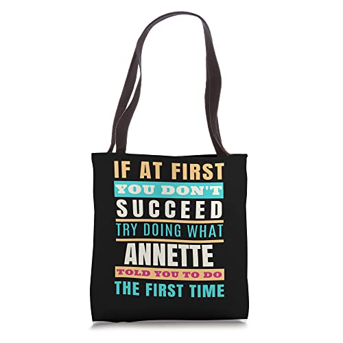 ANNETTE Personalized Name Shirt ANNETTE First Name Tote Bag miniatura 1
