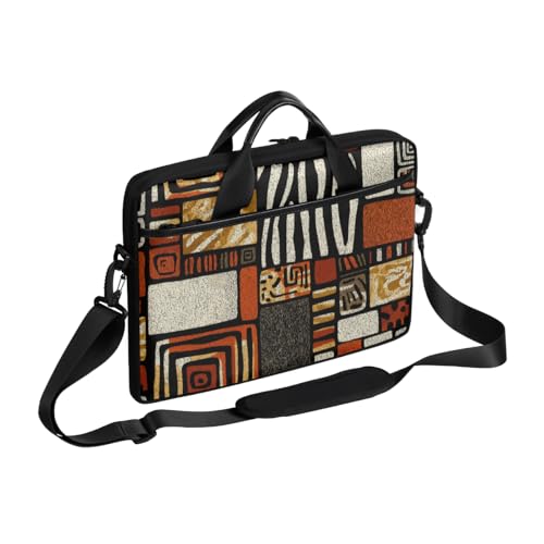 Bolso para portátil con estampado tribal africano 14-15 pulgadas miniatura 1