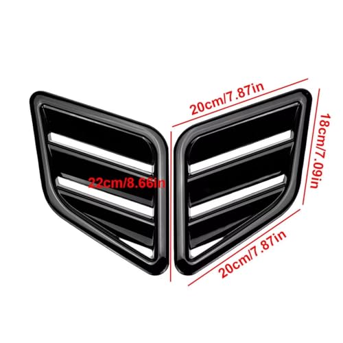 Grilles d'aération capot Opel Astra Corsa éclat brillant durable - 2