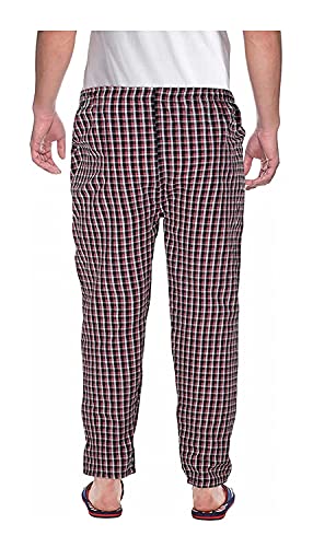 Image of Men's Cotton Checkered Pajama (Pack of 3) (Multicolored)