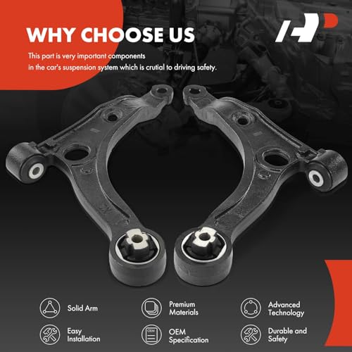 A-Premium 2 x Front Lower Control Arms, with Bushing Compatible with Ram ProMaster 1500, ProMaster 2500, ProMaster 3500-2014-2023 - Image 5