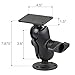 RAM MOUNTS Drill-Down Ball Mount for Humminbird Helix 8-15, Solix & Apex RAM-D-202-25-C-202U with Short Arm