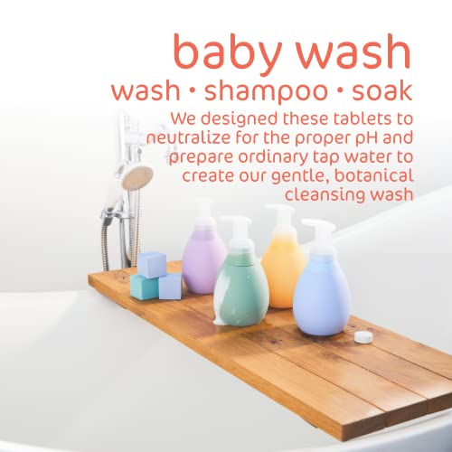 Goodnest Baby Bath Refill Tablets, Soothing Chamomile, All-In-One Baby Shampoo, Wash & Foaming Bath Soak Dissolving Soap Tablets, Gentle, Tear-Free, Hypoallergenic Foaming Baby Wash For Sensitive Skin, Includes (2) Refill Tablets #TOP6