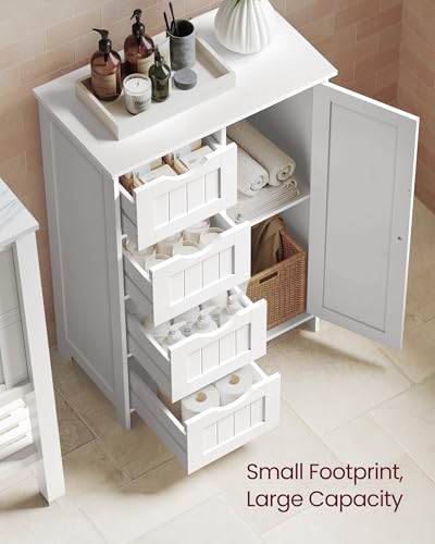 image for VASAGLE Storage Cabinet with Drawers, Freestanding Floor Cabinet with 
