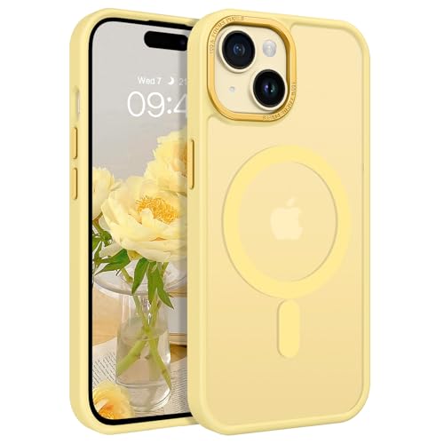 Coque pour iPhone 15 fine et mate protection magnétique antichoc
