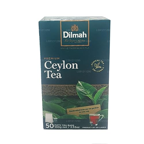 Dilmah Thé de Ceylan de qualité supérieure 100 g (±4 oz) 2 g x 50 sachets de thé