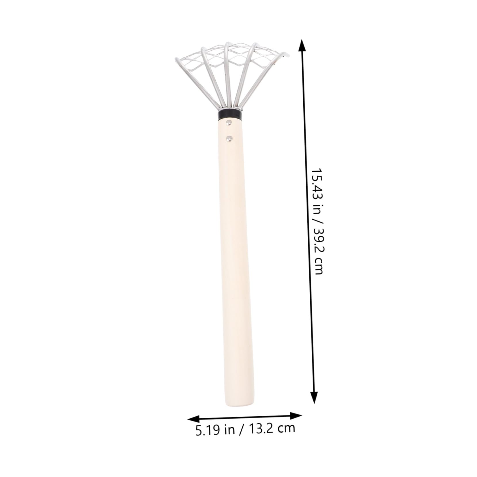 Rastrillo De Mano De Acero Inoxidable 304 Cinco Púas y Malla, Herramienta para Excavar Almejas y Mariscos Playa, Mango Largo Ergonómico para Aflojamiento De Tierra, Set De 2 Piezas