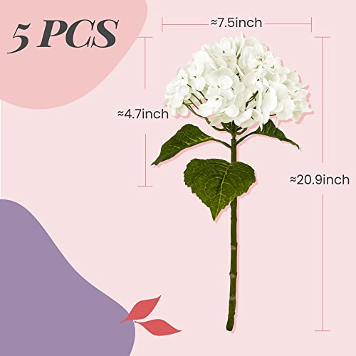 Yatim21inwhiteartificialhydrangeaflowers5pcsfakehydrangeasilkflowersforweddingcenterpiecesbouquetsdiyfloraldecorhomedecorationwithstems Urban Country Home Decor Yatim 21in white artificial hydrangea flowers 5 pcs fake hydrangea silk flowers for wedding centerpieces bouquets diy floral decor home decoration with stems urban country home decor