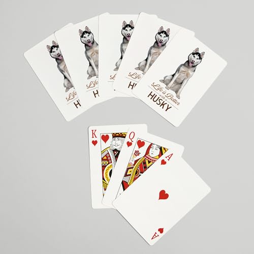 Lantern Press Husky, 52 Cartas Póker para Adultos miniatura 7