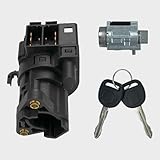 Ignition Switch Ignition Lock Cylinder with 2 Keys Compatible with 2000-2005 Chevy Impala Chevrolet Monte Carlo,1997-2003 Chevy Malibu,97-05 Olds Alero Pontiac Grand Am,Replace 12458191 22599340 10109