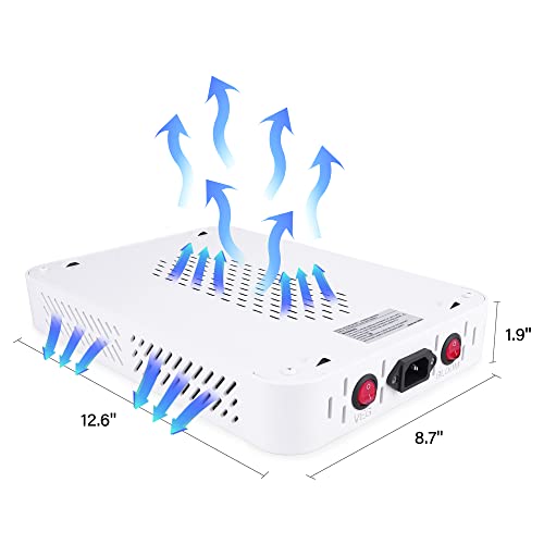 Image of Beelux 1000w LED Grow Light for Indoor Plants Full Spectrum, Upgrade Dual Chips and Dual Switch Plant Grow Lights for Seed Starting Veg and Flower Greenhouse (Actual Power 100W=1000W HPS)
