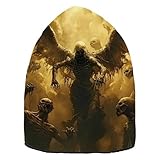 ZRYSMY Beanie Scary Skeleton Angel for Men Women Fashion Unisex Winter Hat Reversible Skull Knit Cap Multi-Colored