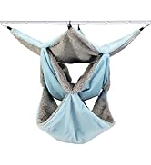 LeerKing Ferret Hammocks Rat Hanging Bed 3 Tier Guinea Pig Cage Toy Hideout Small Pet Swing Squir...