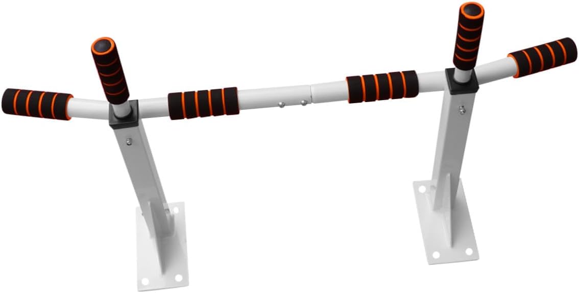 STOBAZA Heavy Duty White Doorway Pull up Bar and Chin up Bar for Home Gym Upper Body Strength Training and Workout