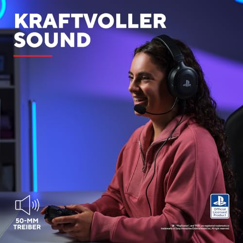 GXTrust Forta PS5 Gaming Headset Lizenziert für PlayStation 5, Schwarz – Ansicht 3