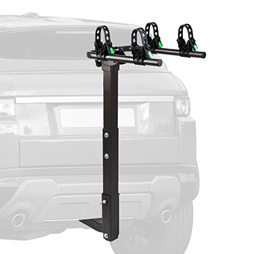 STEGODON 2 Bike Hitch Rack 2\'\' Hitch Receiver Heavy Duty Bicycle Carrier Racks Hitch Mount Double Foldable Rack for Cars, Trucks, SUVï¼ŒHatchback RVï¼ŒTow Hitch and Minivans