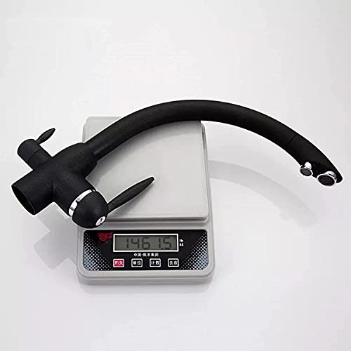 Robinet de cuisine mélangeur orientable avec bec rotatif à 180°