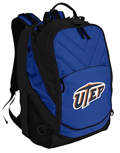 Image of Broad Bay UTEP Miners Backpack | Official UT El Paso Logo, Padded Laptop Computer Section, Premium 600D Nylon Fabric