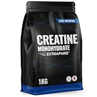Creatin Monohydrat Pulver 1kg / 1000g - Ultra Reines Kreatin Monohydrat mit Inulin - Hochdosiert - Extrapure Creatine Monohydrat - Creatin Pulver Monohydrate - Vegan Jahresvorrat