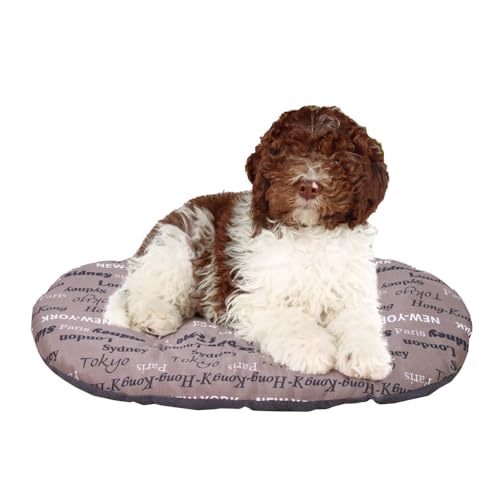 Ferplast Relax Cuscino per Cani e Gatti, Cuccia Cani imbottita, Materassino Letto Cani Medio Grande lavabile in lavatrice, 78 x 50 x 8 cm