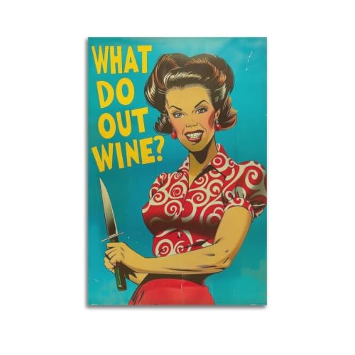 Poster Wine Emergency pour habiller un mur vide avec une décoration originale