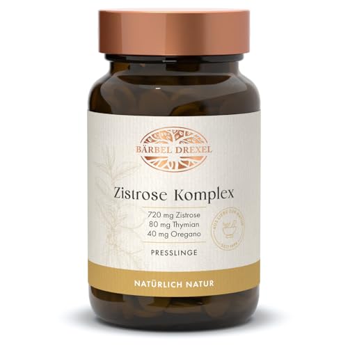 Zistrose Lutschtabletten mit Vitamin C Thymian und Holunder (120 Stk) Halstabletten Cistus Incanus Lutschtablette Halsbonbons Natur-Labor Deutschland BÄRBEL DREXEL