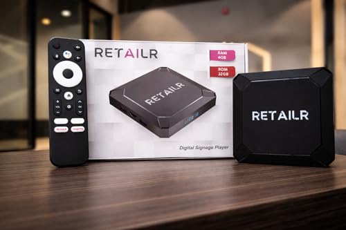 Retailr Digital Signage Player - Plug & Play 4K Media
