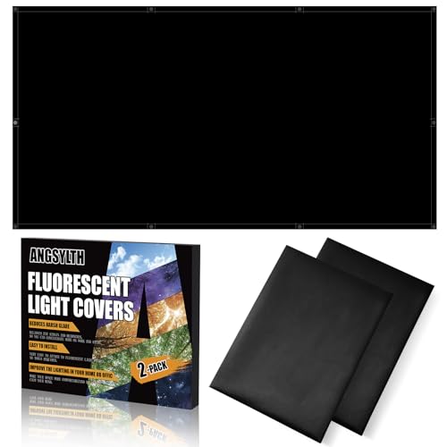 ANGSYLTH 2 Pcs Fluorescent Light Covers - 4 x 2