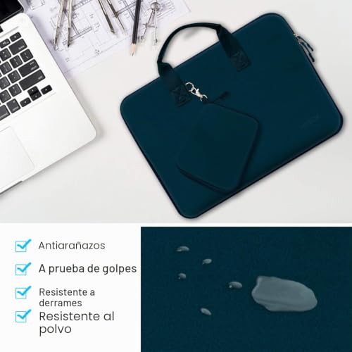 Funda protectora de neopreno elástico con bolsillo de accesorios para portátil 4