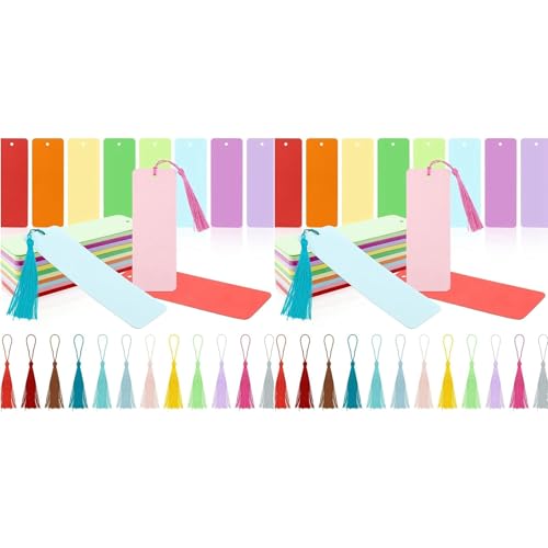 Marque-Pages en Papier Vierge et Étiquettes Suspendues de Lecture