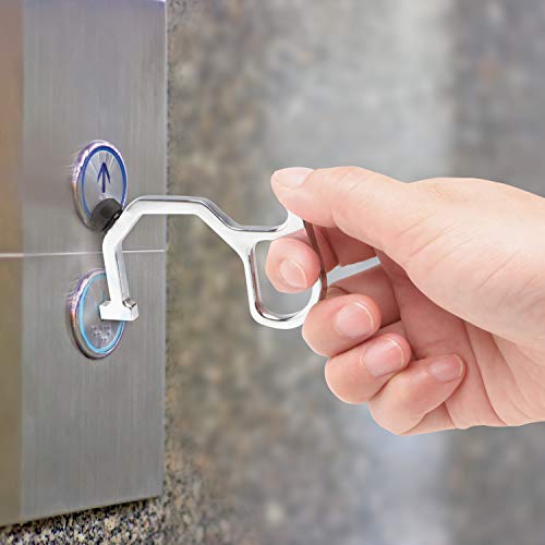 Supplyaid Rrs-Key1 No-Touch Smart Utility Hand Key Tool With Sanitizing Box, 2-Oz Gel Hand Sanitizer Included, And Fill Nozzle Tip, Avoid Frequently Touched Surfaces #TOP4