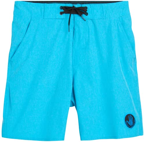 Body Glove Men's Bathing Suit - La Concha Active Stretch Quick Dry Swim Trunks (S-XXL), Size Medium, Blue Chambray Cover