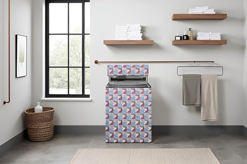 Image of Stylista Top Load Fully Automatic Washing Machine Cover Compatible for IFB 8 kg, 8.5 kg, 9 kg & 9.5 kg, Surface Pattern Grey