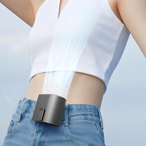 Ventilador de cinturón portátil recargable ideal para oficina y camping 4