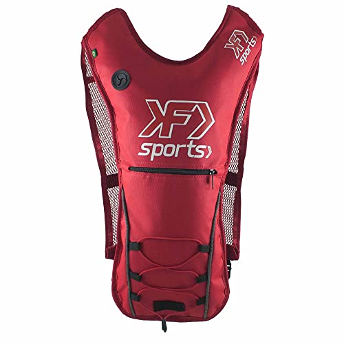 Mochila De Hidratação Vermelha Térmica Com Reservatório De 2 Litros Para Bike