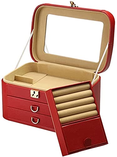 Boîte à bijoux avec miroir pour éviter les nœuds et ranger vos colliers facilement