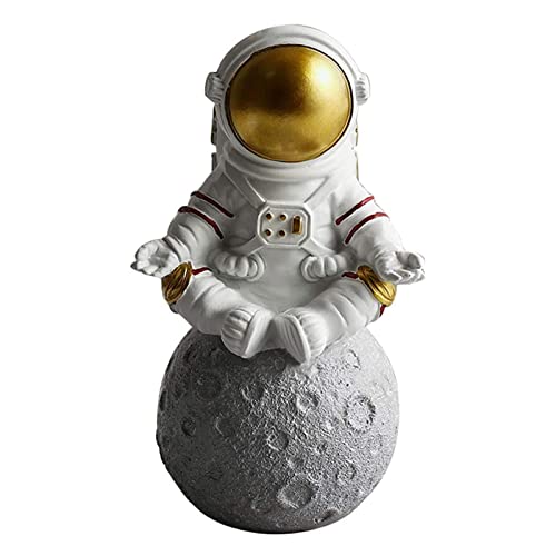 Raumfahrtstatue Astronaut Figur, Harz Astronaut Skulptur für Home Office Desktop Tischdekoration,A Cover