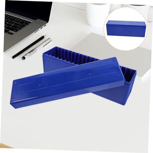 Caja organizadora para monedas 20 piezas azul miniatura 3