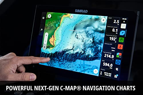 Simrad Nsx 3009 - Chartplotter Fish Finder (No Transducer) With C-Map Discover X Charts, Black #TOP4