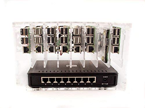 C4Labs Cloudlet Case: Cluster Case For Raspberry Pi And Other Single Board Computers-Clear #TOP3