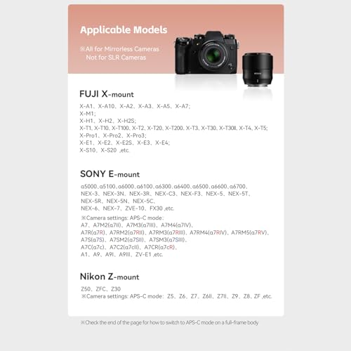 TTARTISAN 56mm F1.8 Auto Focus APS-C Camera Lens for Fuji X Mount Metal Light Weight Camera Lens Support Eyes Tracking (Silver) - Image 5