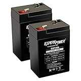 6V 5Ah SLA Rechargeable Battery -2 Pack
